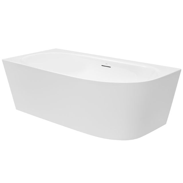 Decina Natalia 1500 Back-To-Wall Corner Bath with Overflow