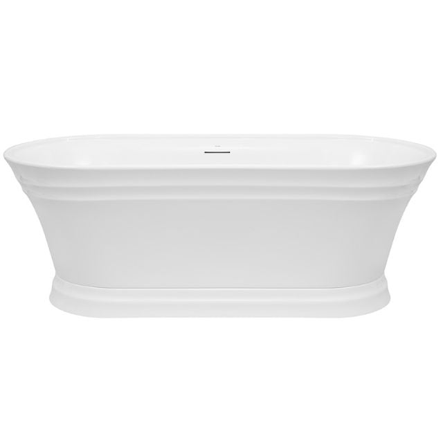 Decina Regent 1700mm Freestanding Oval Bath with Intergrated Overflow