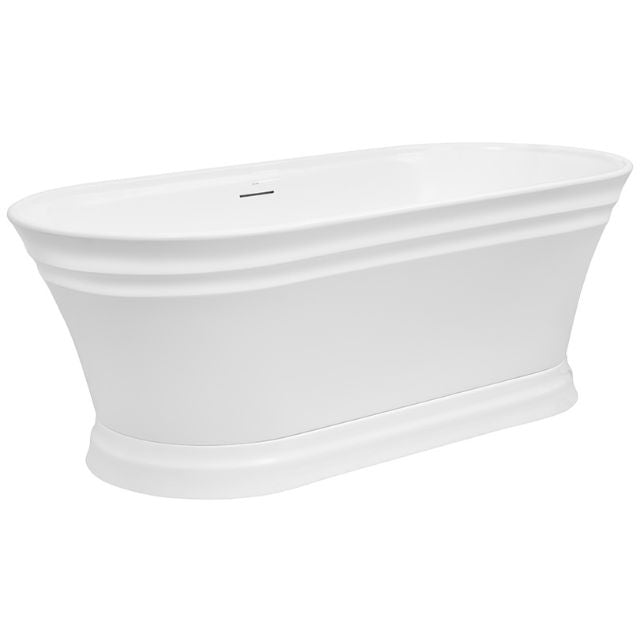 Decina Regent 1700mm Freestanding Oval Bath with Intergrated Overflow