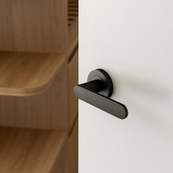 Zanda Duke Privacy Door Handle Set Matte Black