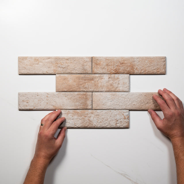 Eton Cream Porcelain Brick Look Tile 60mm x 250mm
