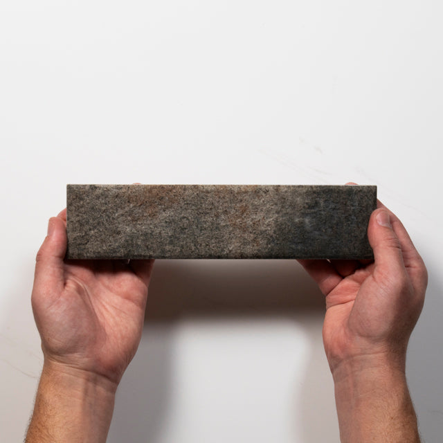 Eton Grey Porcelain Brick Look Tile 60mm x 250mm