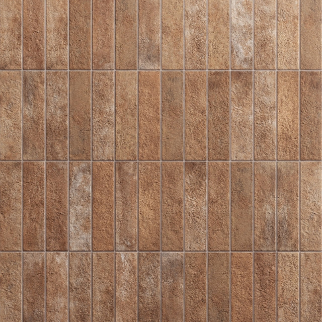 Eton Old Red Porcelain Brick Look Tile 60mm x 250mm