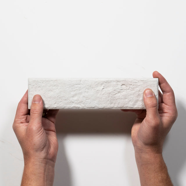 Eton White Porcelain Brick Look Tile 60mm x 250mm