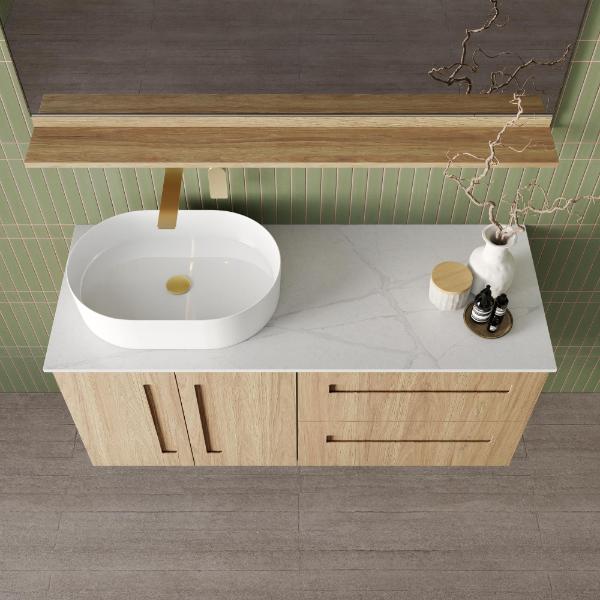Marquis Gold Wall Hung Vanity