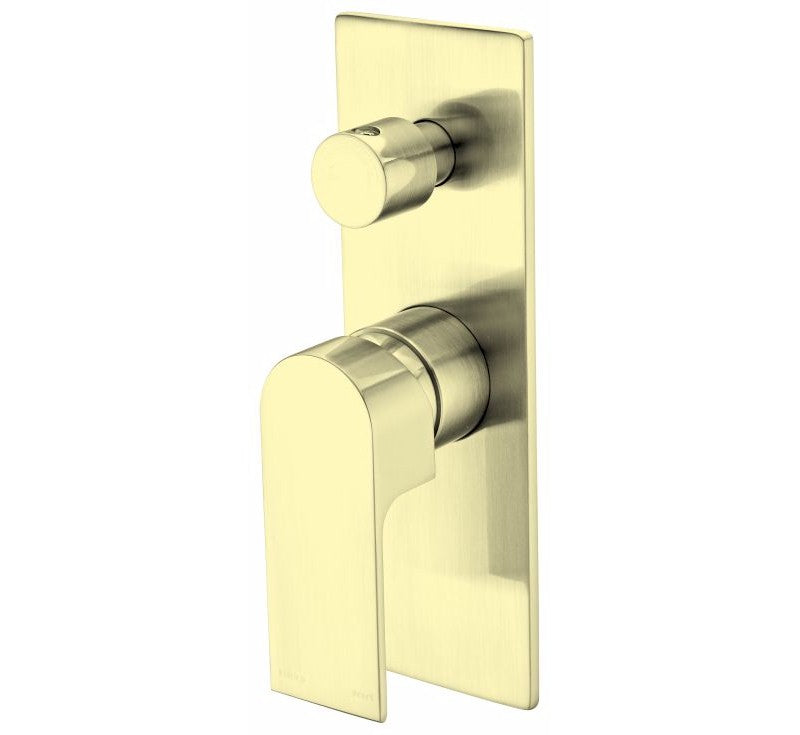 Nero Bianca Shower Mixer With Diverter Brushed Gold