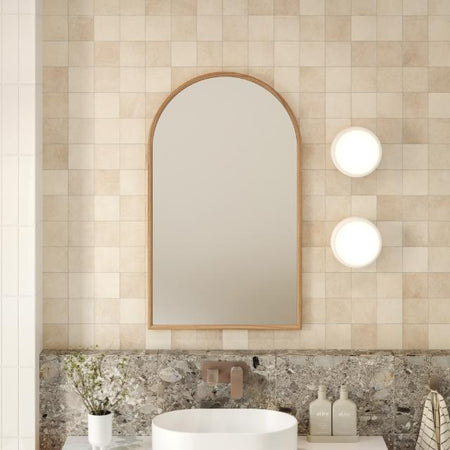 Ingrain Timber Framed Arch Mirror 600mm x 1000mm