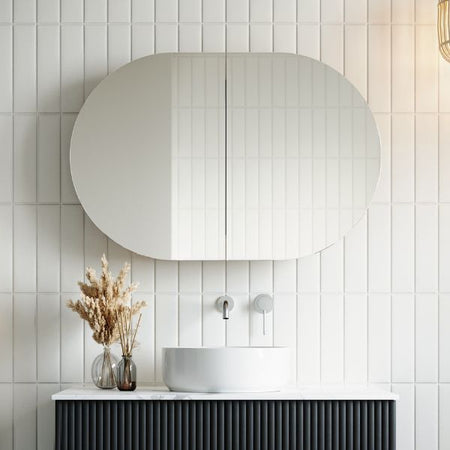 Ingrain Ash Horizontal Pill Shaving Cabinet 900mm, 1200mm & 1500mm