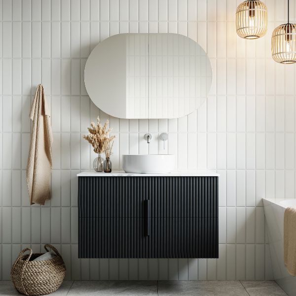 Ingrain Ash Horizontal Pill Shaving Cabinet 900mm, 1200mm & 1500mm