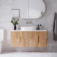 Ingrain Contoured Ash Wall Hung Vanity