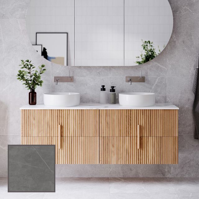 Ingrain Contoured Ash Wall Hung Vanity