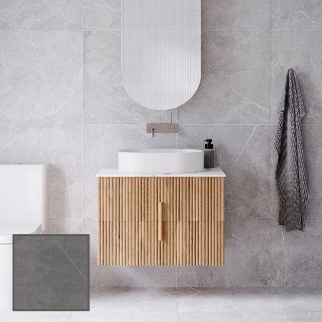 Ingrain Contoured Ash Wall Hung Vanity