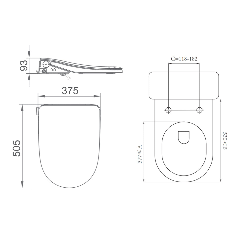 Lafeme Thea Bidet Toilet Seat Luxury