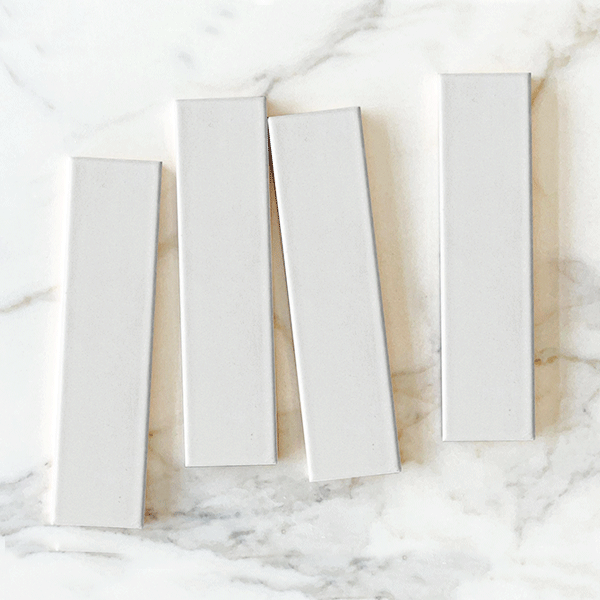 Light Grey Bella Subway Tile Gloss 65 x 265 x 7mm Ceramic