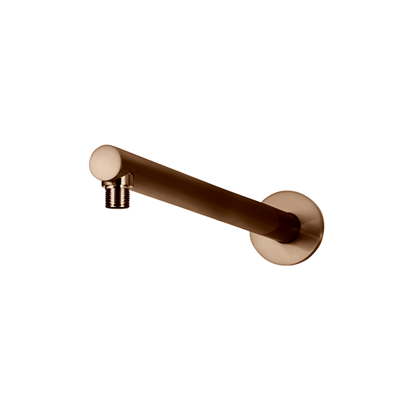 Meir Round Wall Shower Arm 400mm Lustre Bronze