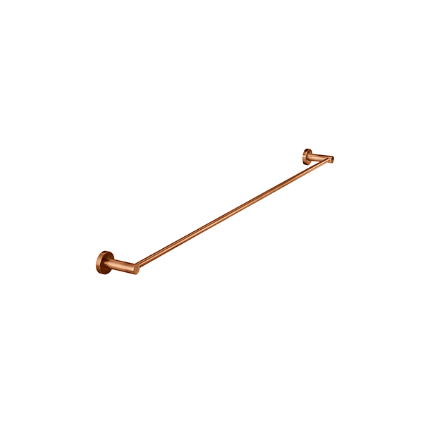Meir Round Single Towel Rail Lustre Bronze