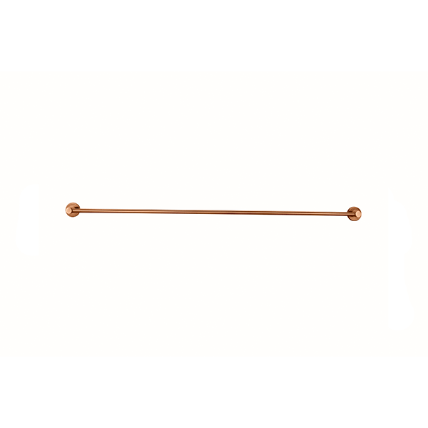 Meir Round Single Towel Rail Lustre Bronze