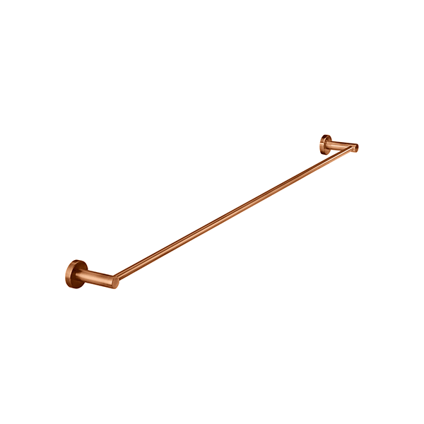 Meir Round Single Towel Rail Lustre Bronze