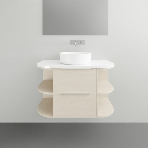 Marquis Avion3 Wall Hung Vanity - 900 - 2 Shelf Ends | The Blue Space