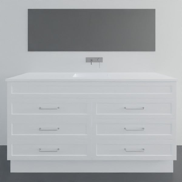 Marquis Bowral17 Floor Standing Vanity - 1500mm Centre Bowl - 6 drawer | The Blue Space
