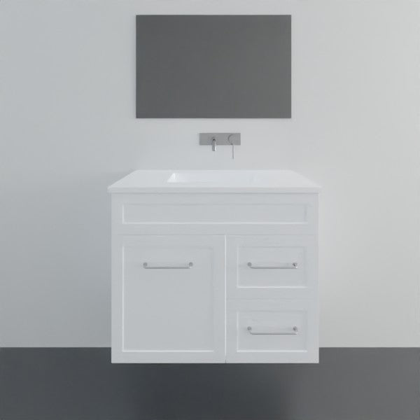 Marquis Bowral2 Wall Hung Vanity - 750mm Centre Bowl - 1 door 2 drawer | The Blue Space