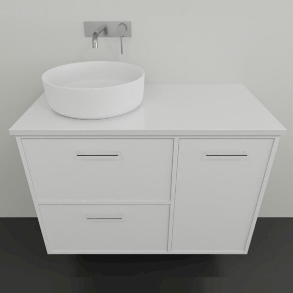 Marquis Palm3 Wall Hung Vanity - 900 Offset Bowl | The Blue Space