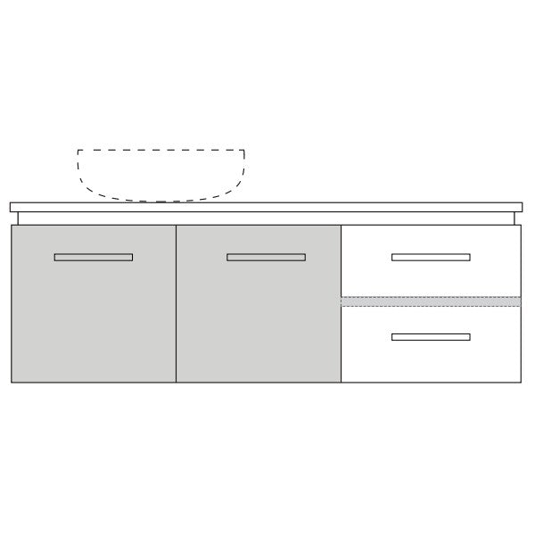 Marquis Riviera Wall Hung Vanity