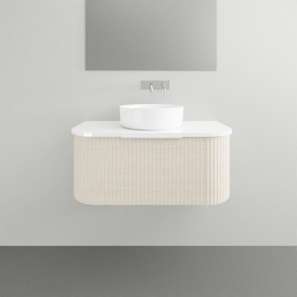 Marquis Shore 1 Drawer Wall Hung Vanity with Symphony Solid Surface Top and Basin