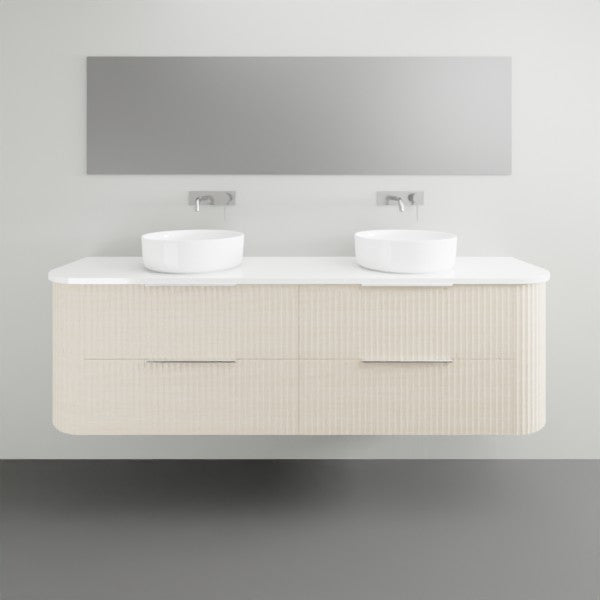 Marquis Shore 2 Drawer Wall Hung Vanity with Symphony Solid Surface Top and Basin