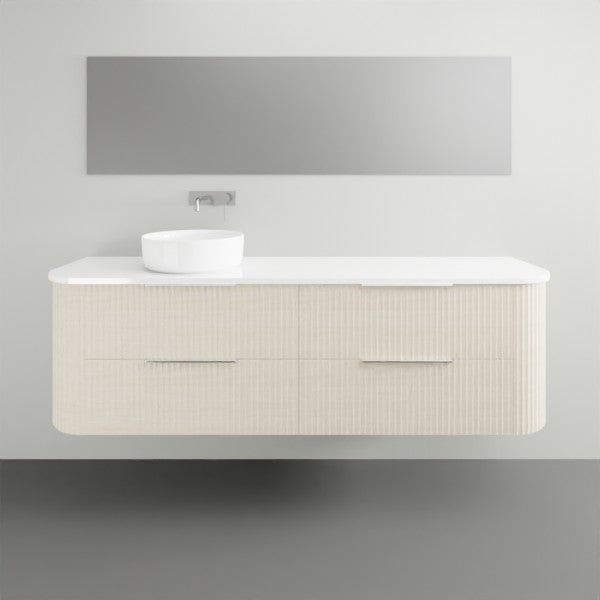 Marquis Shore 2 Drawer Wall Hung Vanity with Symphony Solid Surface Top and Basin