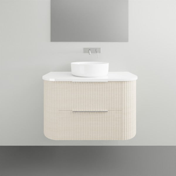 Marquis Shore 2 Drawer Wall Hung Vanity with Symphony Solid Surface Top and Basin