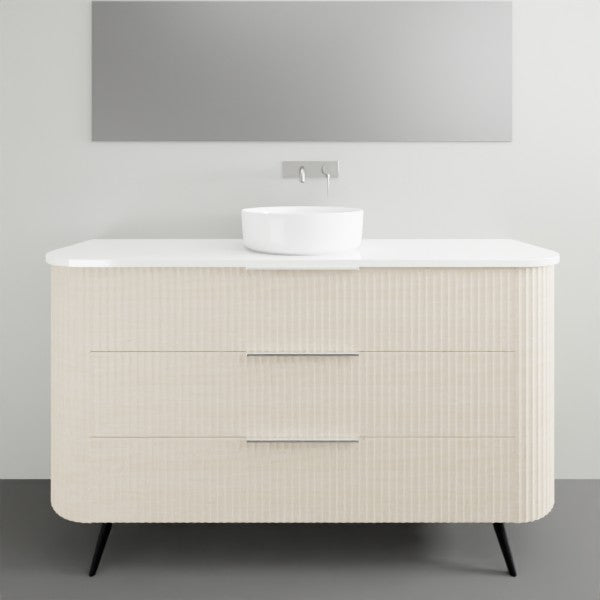 Marquis Shore Floor Standing Vanity on Legs with Symphony Solid Surface Top and Basin