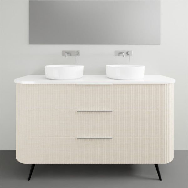 Marquis Shore Floor Standing Vanity on Legs with Symphony Solid Surface Top and Basin