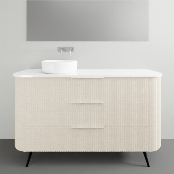 Marquis Shore Floor Standing Vanity on Legs with Symphony Solid Surface Top and Basin