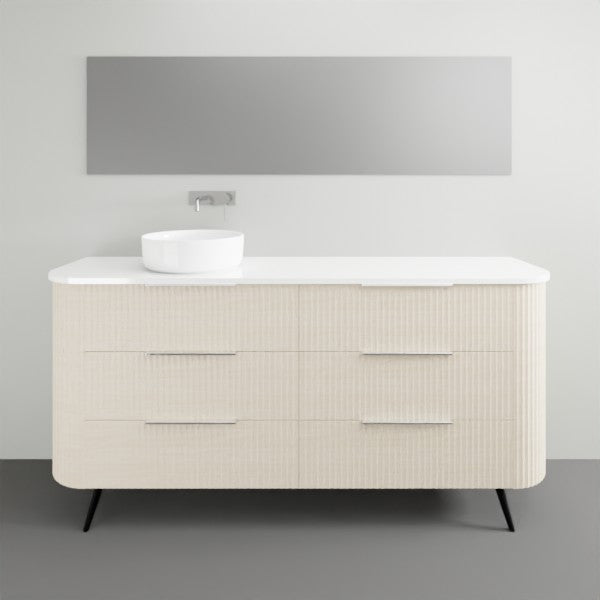 Marquis Shore Floor Standing Vanity on Legs with Symphony Solid Surface Top and Basin