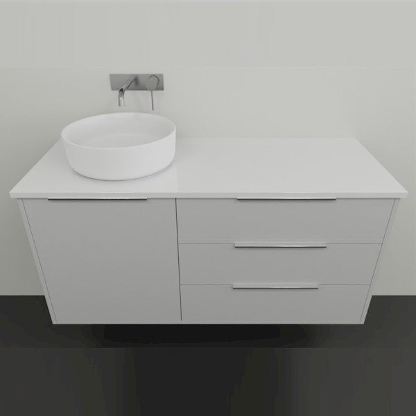 Marquis Shortland Wall Hung Vanity with Symphony Solid Surface Top and Basin