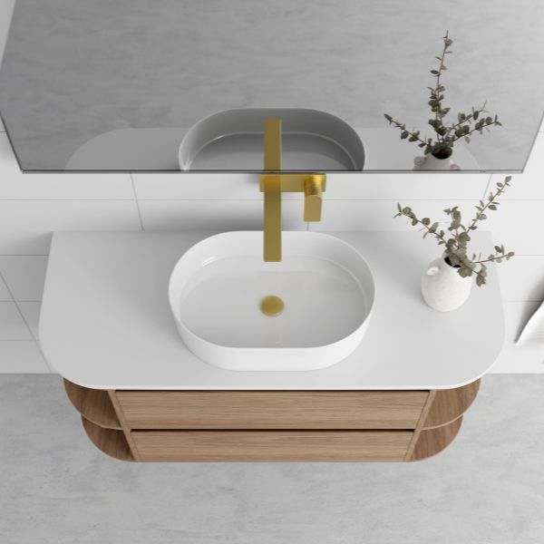 Marquis Avion Wall Hung Vanity with Caesarstone, Vasari or Dekton Top and Basin