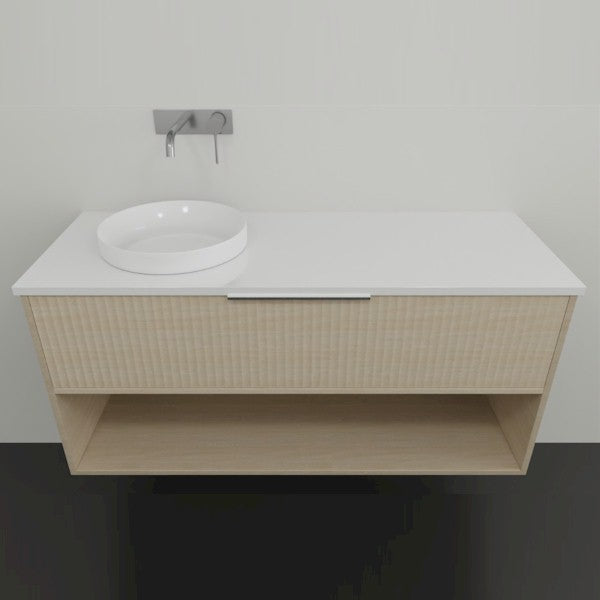 Marquis Merewether Wall Hung Vanity with Symphony Solid Surface Top and Basin