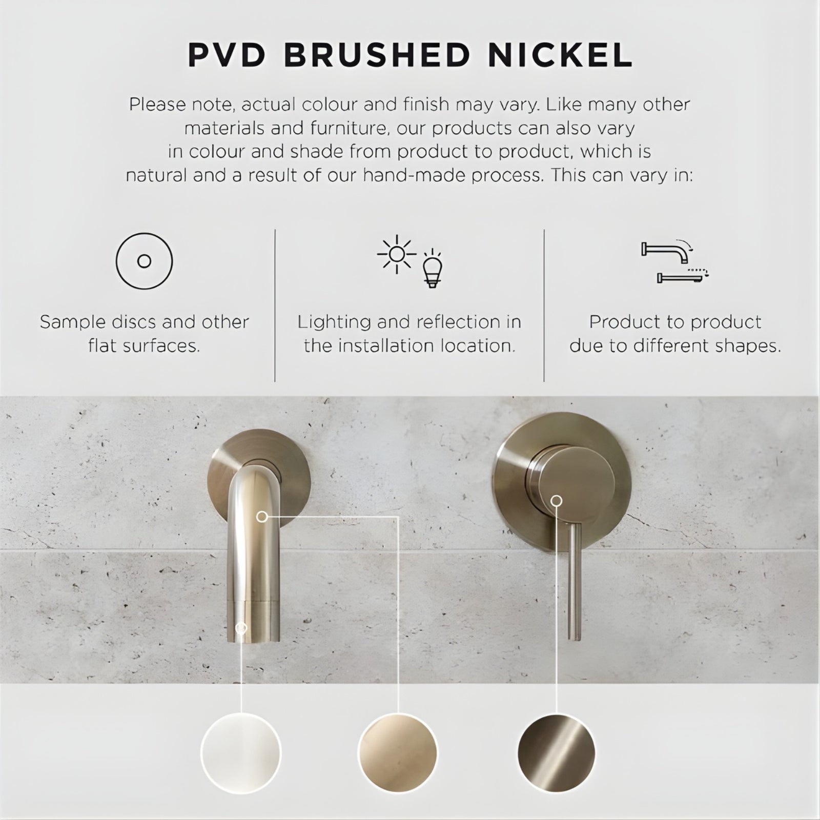 Meir Brushed Nickel Shades  - The Blue Space