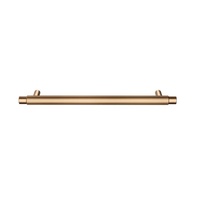 Meir Oppen Round Pull 200mm Cabinet Handle Knurled Lustre Bronze