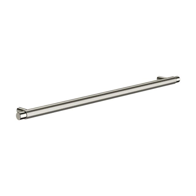 Meir Oppen Round Pull 328mm Cabinet Handle Knurled Brushed Nickel