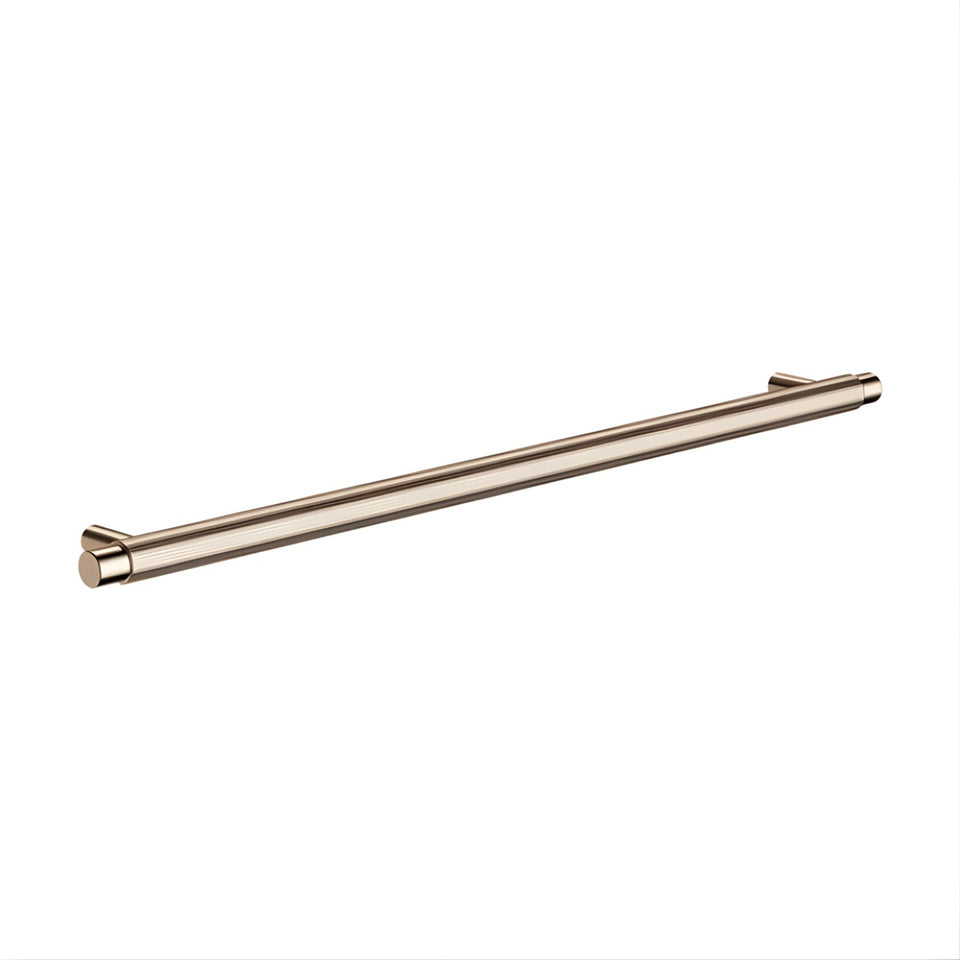 Meir Oppen Round Pull 328mm Cabinet Handle Knurled Champagne