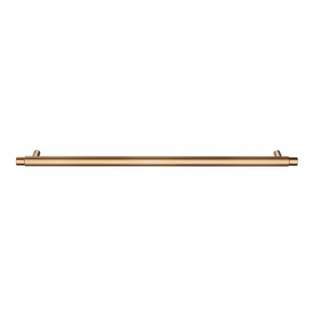 Meir Oppen Round Pull 328mm Cabinet Handle Knurled Lustre Bronze