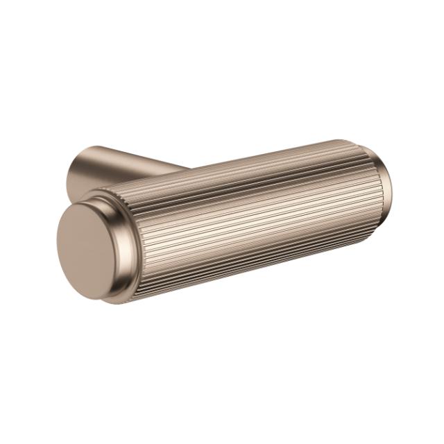 Meir Oppen T-Pull Cabinet Handle Knurled Champagne