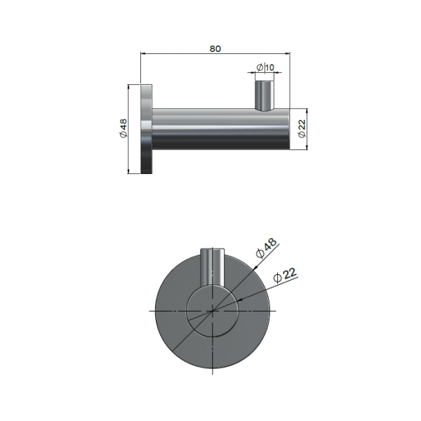 Meir Outdoor Robe Hook 316 Stainless Steel