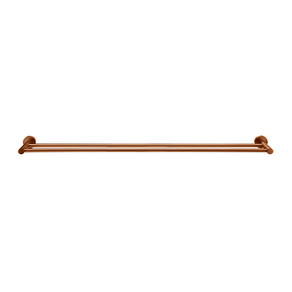Meir Round Double Towel Rail 600mm Lustre Bronze