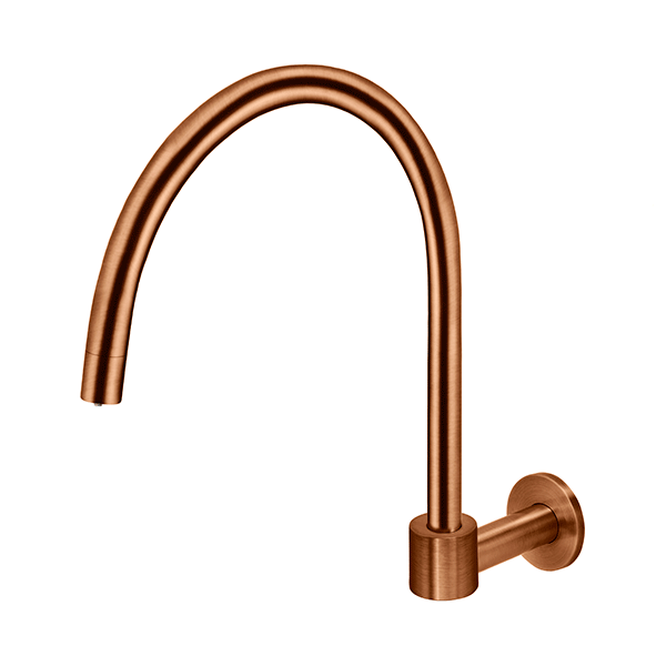 Meir Round High-Rise Swivel Wall Spout Lustre Bronze