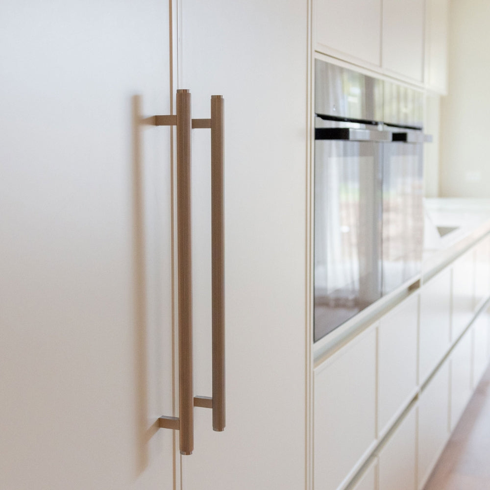 Momo Handles Belgravia Pulls Brushed Nickel available at The Blue Space