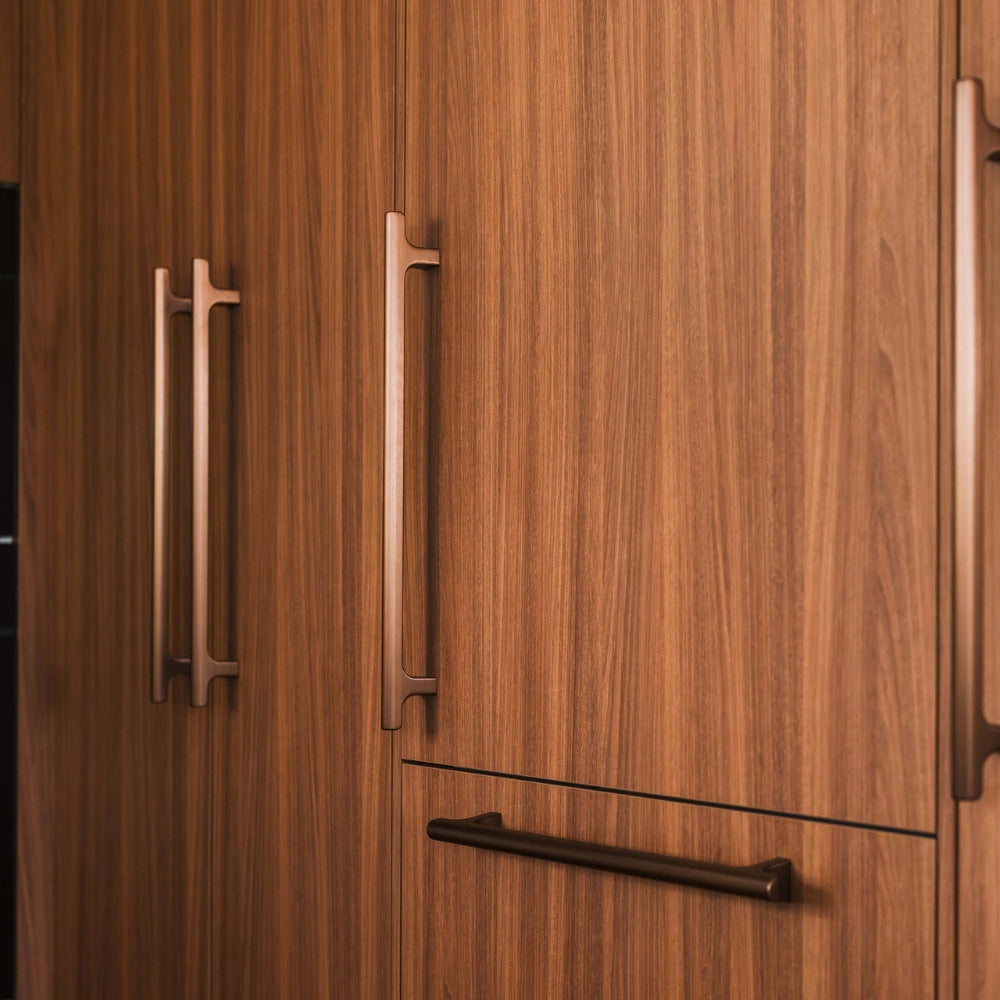 Momo Handles Hinoki Big in Brushed Bronze available at The Blue Space