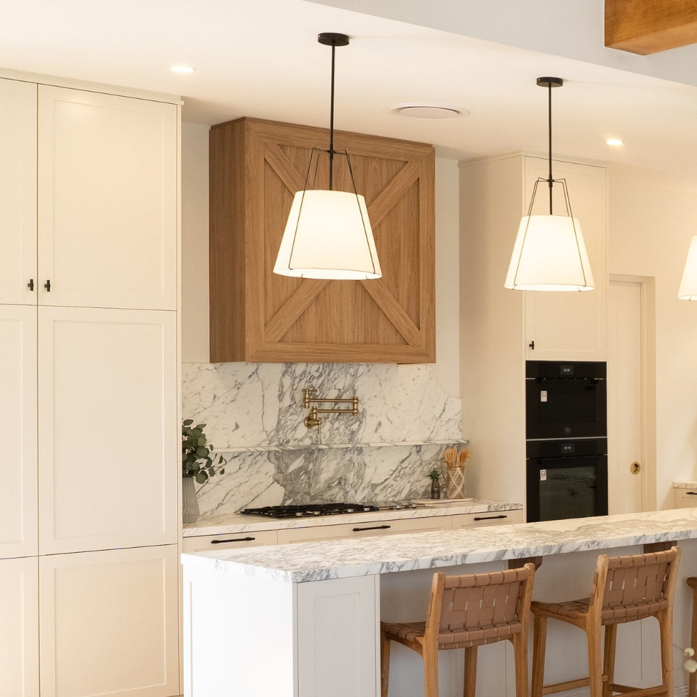 Momo Handles Maida in Black featured in Farmhouse Kitchen - The Blue Space